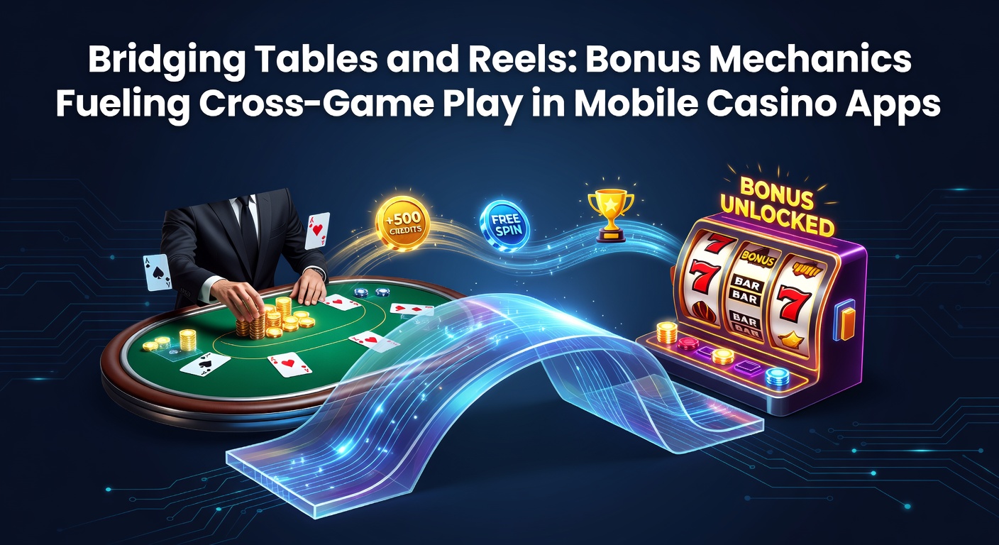 Smartphone mit Mobile-Casino-App, die Tischspiele und Slots nahtlos verbindet, Bonus-Symbole leuchten auf dem Bildschirm