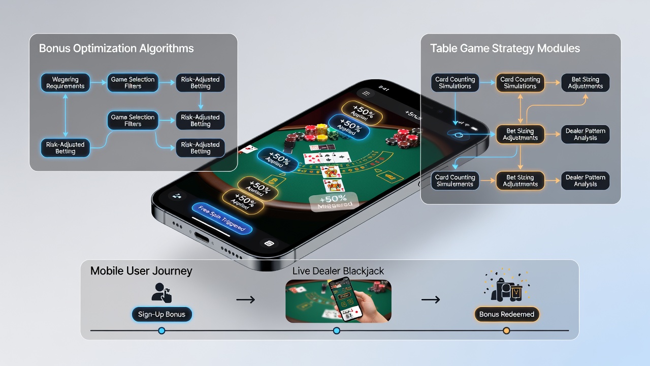 Live-Dealer-Tisch mit mobiler Bonusanzeige und Slot-Integration auf Tablet